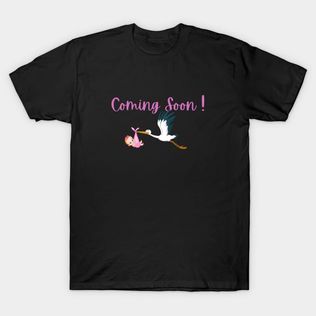 Baby girl is coming T-Shirt by nunami_things